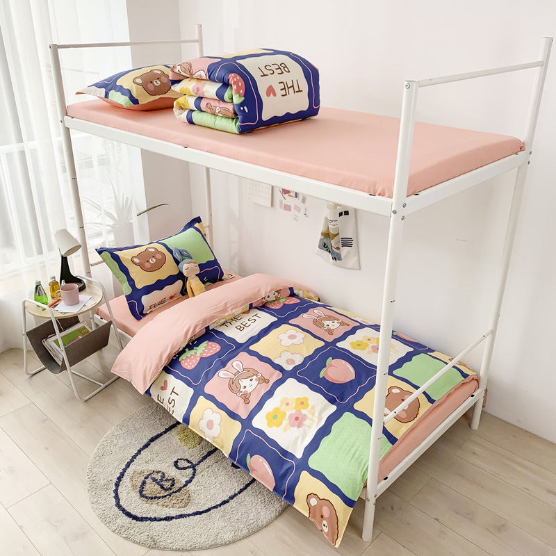 Cotton Student Dormitory Three-Piece Set Cotton Bedding Six-Piece Quilt Set