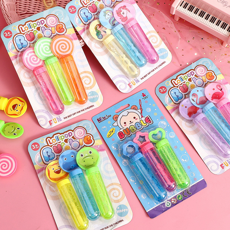 Children‘s Toy Bubble Blowing Stick Large and Small Size Kindergarten Gifts Girl and Boy Bubble Water Stall Wholesale Gift