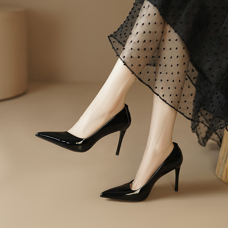 性感高跟鞋成都女鞋春夏季新款鞋子尖头细跟鞋名媛正装宴会单鞋女