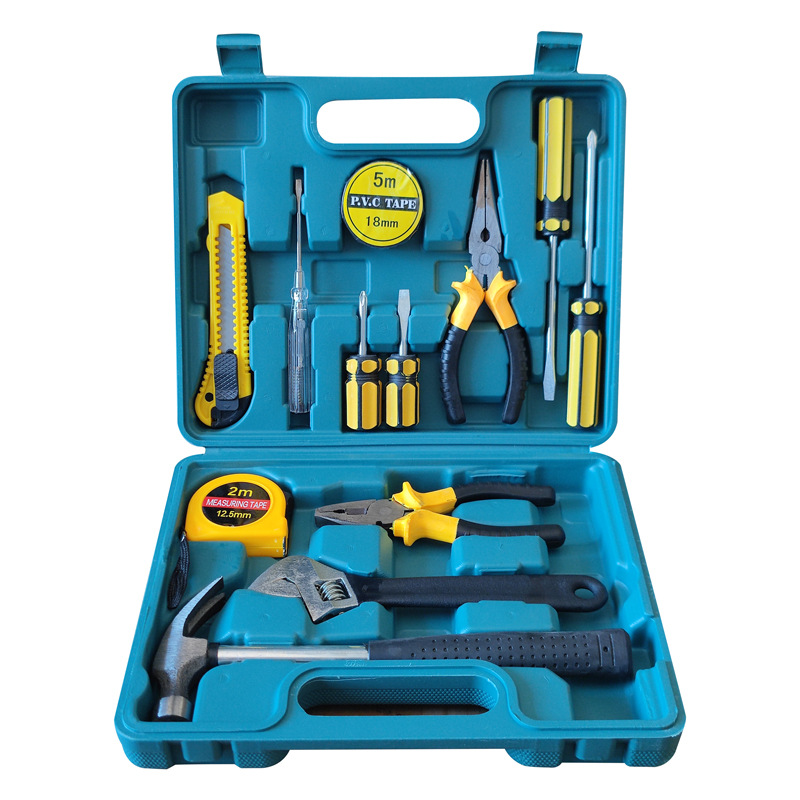 13-Piece Car Maintenance Toolbox Household Set Multi-Functional Hardware Portable Tool Set Screwdriver Set