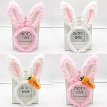 韩版卡通毛绒兔耳朵发箍可爱软萌兔耳朵发卡动物兔女郎派对发箍