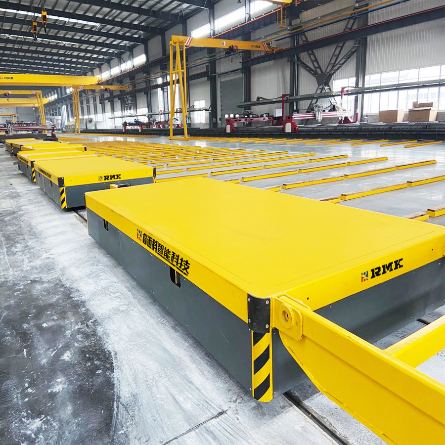 舵轮承重纵横移动轨道运输车轨道式不锈钢平车蓄电池周转台车