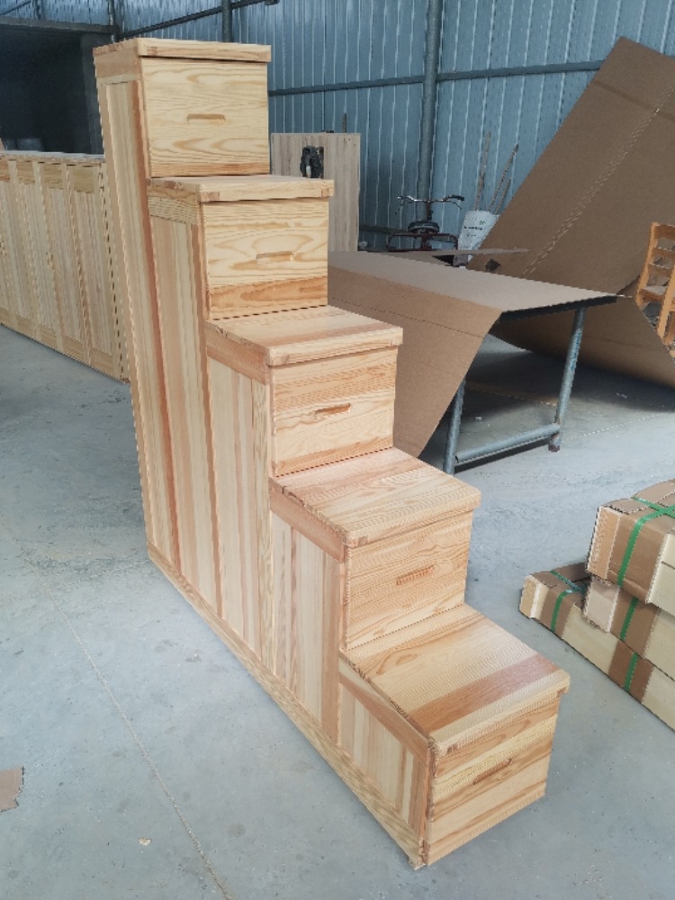 可订家具实木松木飘窗柜 阳台柜 简约现代儿童储物柜带抽屉平新品