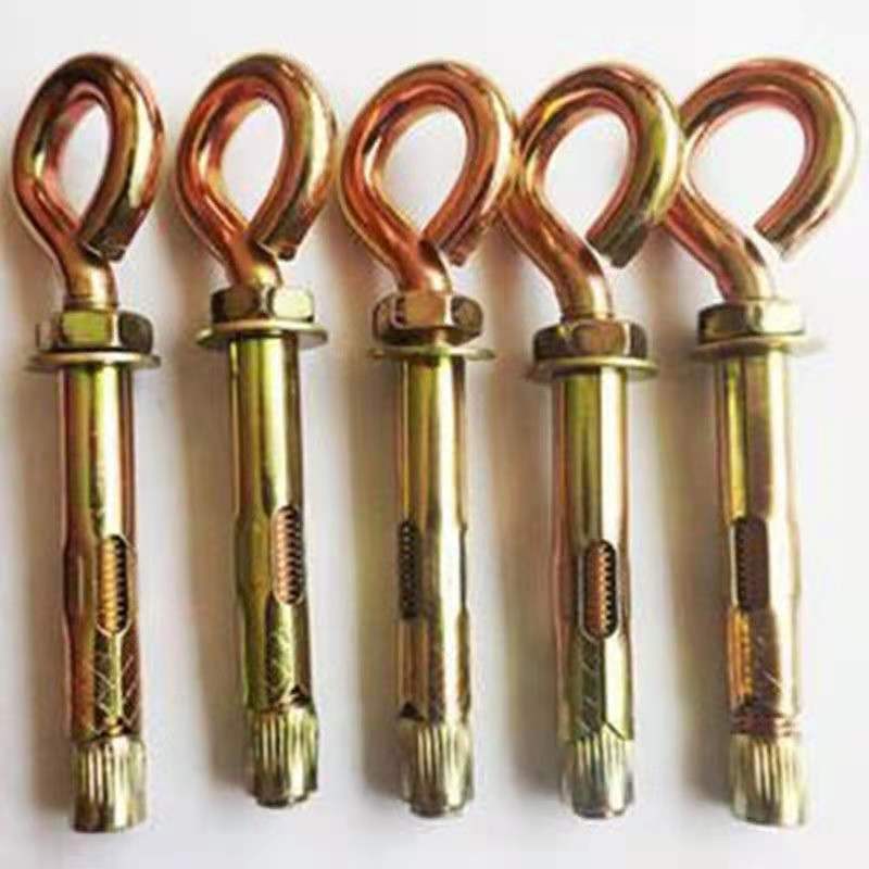 82成交6件膨胀螺丝整盒国标镀彩膨胀螺栓带孔拉爆吊顶空调拉爆681012