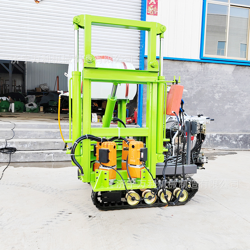 履带式高速公路打孔机高速公路四孔钻机 履带式液压钻孔机