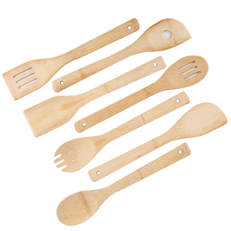 Wooden Spoon Good-looking Wholesale Non-Stick Pan Spatula Bamboo Spatula Factory Logo Wholesale