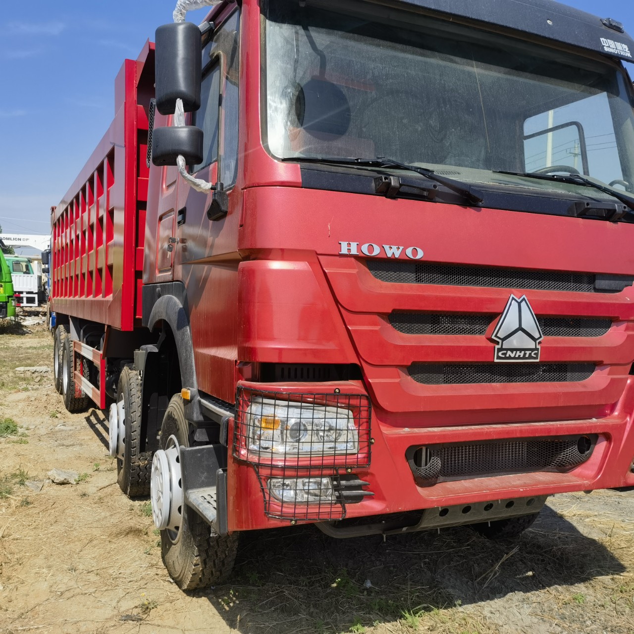 陕汽德龙F3000工程后翻自卸车 豪沃10轮 375马力箱式运输车翻斗车