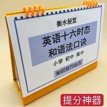 英语16十六种时态语法口诀小学初中高中通用知识技巧台历衡水学霸