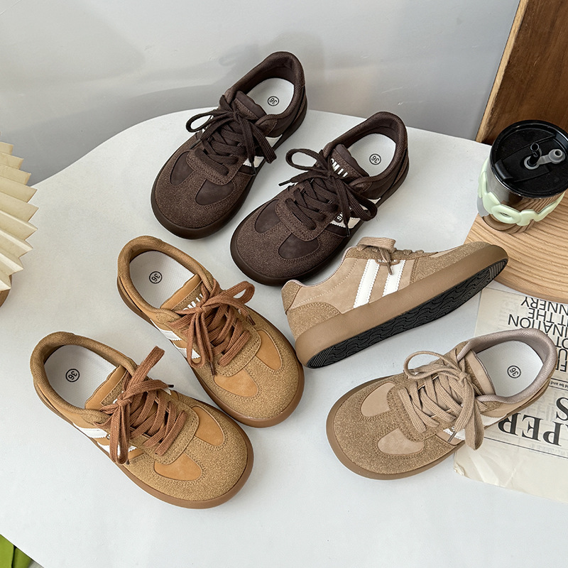 百搭德训鞋2024秋季新款透气运动休闲板鞋女学生休闲滑板鞋H1371