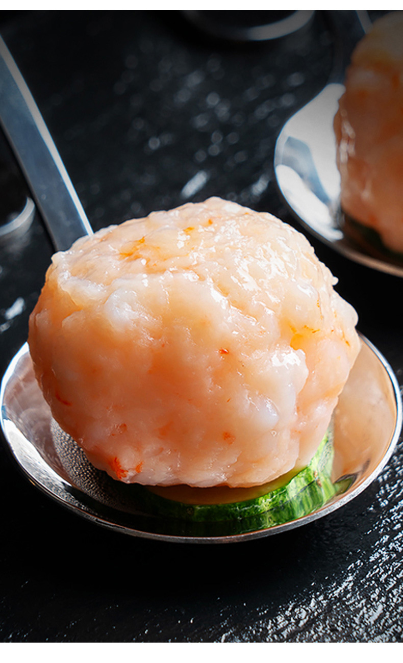 海吉港95大颗粒虾滑冷冻虾滑火锅店手打虾滑北海青虾滑虾滑丸子汤