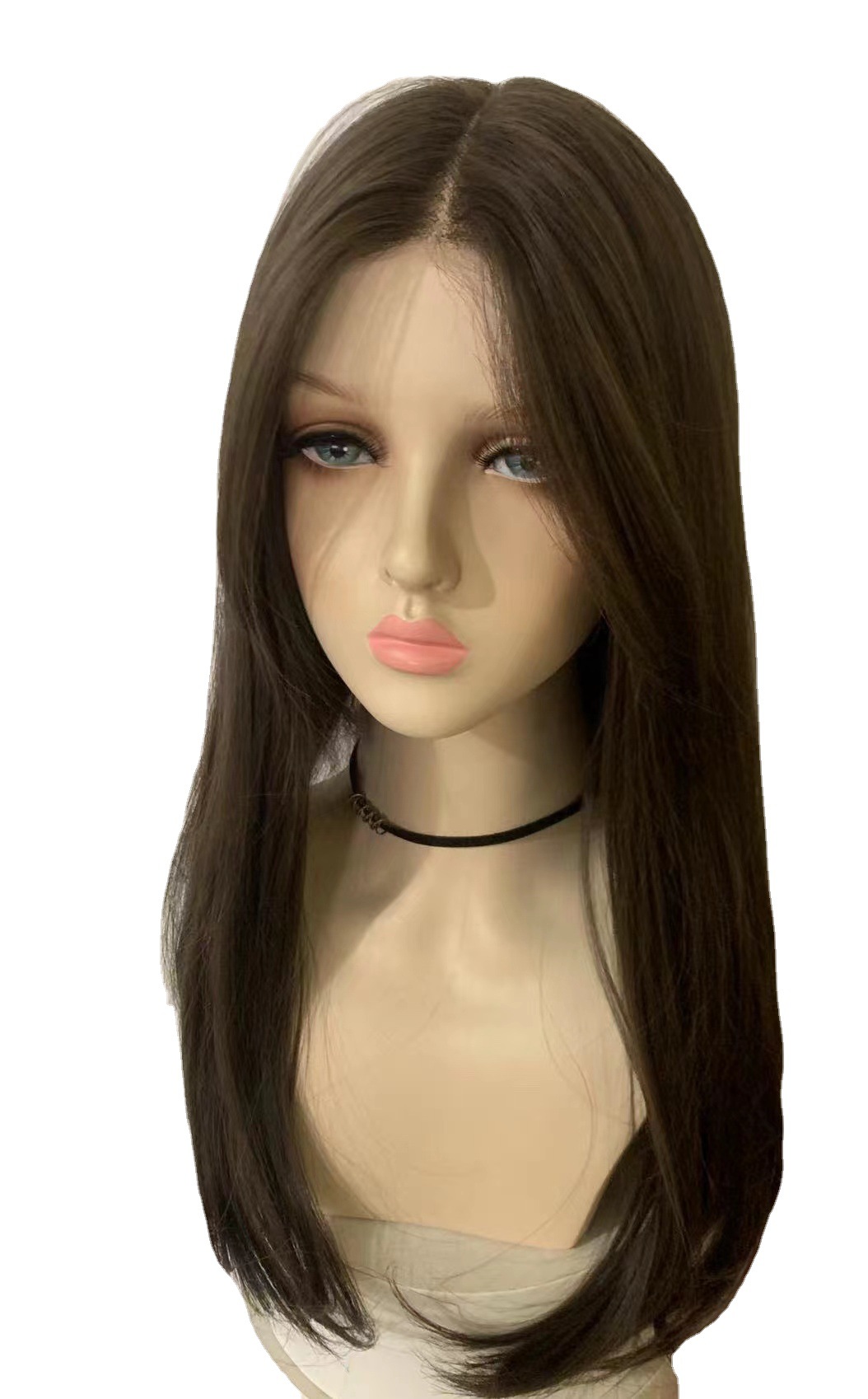 Best-Seller on Douyin Lace Wig Hand-Woven Front Lace Wig Women's Long Curly Hair Straight Hair Full-Head Wig Artificial Wig Wigs