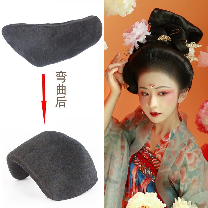 古风汉服假发包古装假发发髻唐风大小单刀半翻刀髻汉服唐魏晋假发
