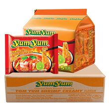 泰国Yumyum养养方便面青咖喱冬阴功酸辣虾香辣海鲜烤鸡30包整箱