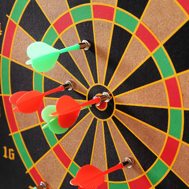 儿童双面12寸无针安全磁性吸铁石飞镖盘17成人磁力磁铁飞镖靶套装