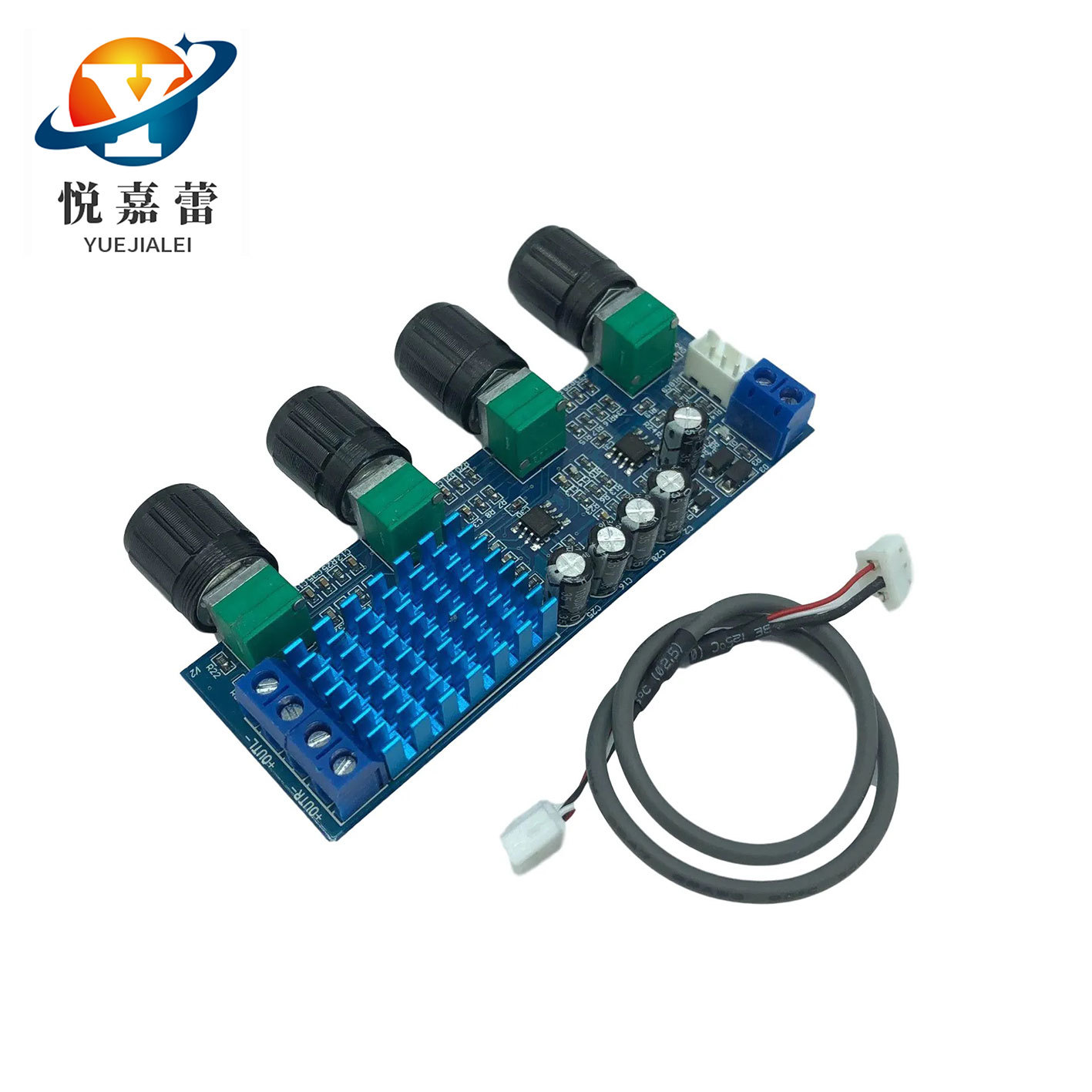 xh-m577 数字功放板tpa3116d2音频放大板大功率音调板运放12-24v