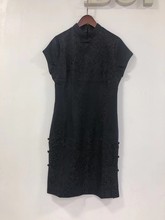 深圳南油高端上海滩旗袍暗花气质型连衣裙
