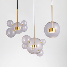 创意米奇泡泡吊灯设计师LED客厅餐厅卧室后现代北子分欧玻璃吊灯