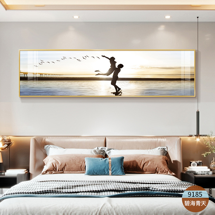 Holding Hands Bedroom Decorative Painting Modern Minimalist Master Bedroom Room Background Wall Hanging Painting Hotel Sample Room Bedside Painting