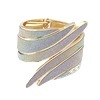 European and American Fashion Punk Exaggerated Angel Wings Three-Layer Semi-Wide Open Bracelet Metal Frosted Shiny Bracelet