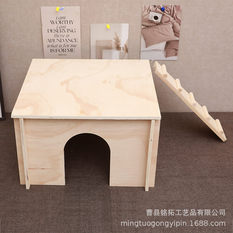 木质拼接装居室实木仓鼠造景躲避窝宠物用品窝仓鼠小房子-阿里巴巴