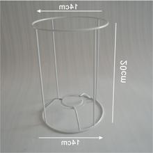 灯罩架子编织手工绳艺灯罩灯架台灯圆形方形五金铁架配件