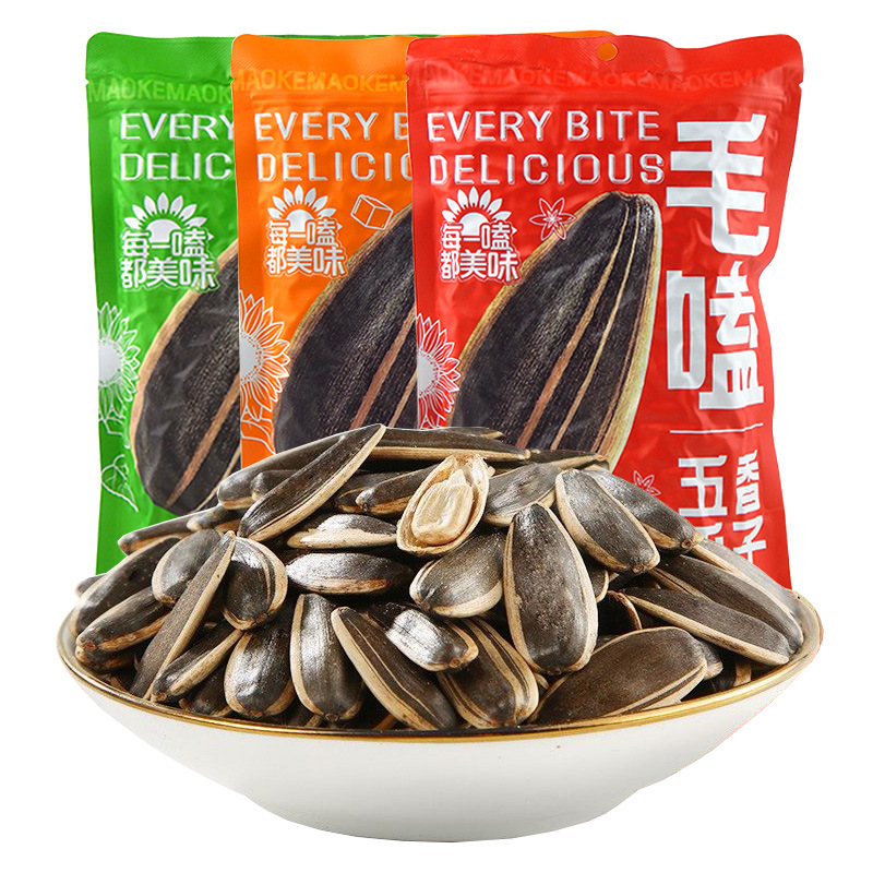 毛嗑瓜子五香瓜子葵花籽坚果炒货休闲零食500g袋装整箱食品批发
