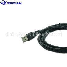 USB2.0 A/M转10P10C水晶头打印机连接线  RJ50网线  扫描枪连接线