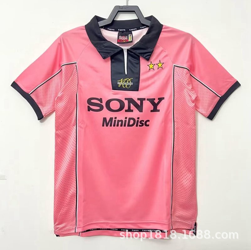 复刻版95-97-98尤文客场复古老款球衣 皮耶罗齐达内因扎吉足球服