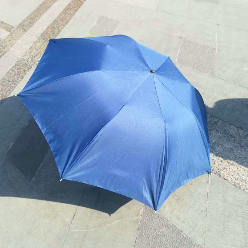 Two Fold Rain Or Shine Dual-Use Umbrella Hand Open Advertising Umbrella Printing Small Portable Sunshade Gift Folding Foreign Trade Cheap Umbrella
