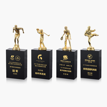 金属水晶奖杯定制创意刻字足球篮球体育比赛运动会冠军纪念品奖品