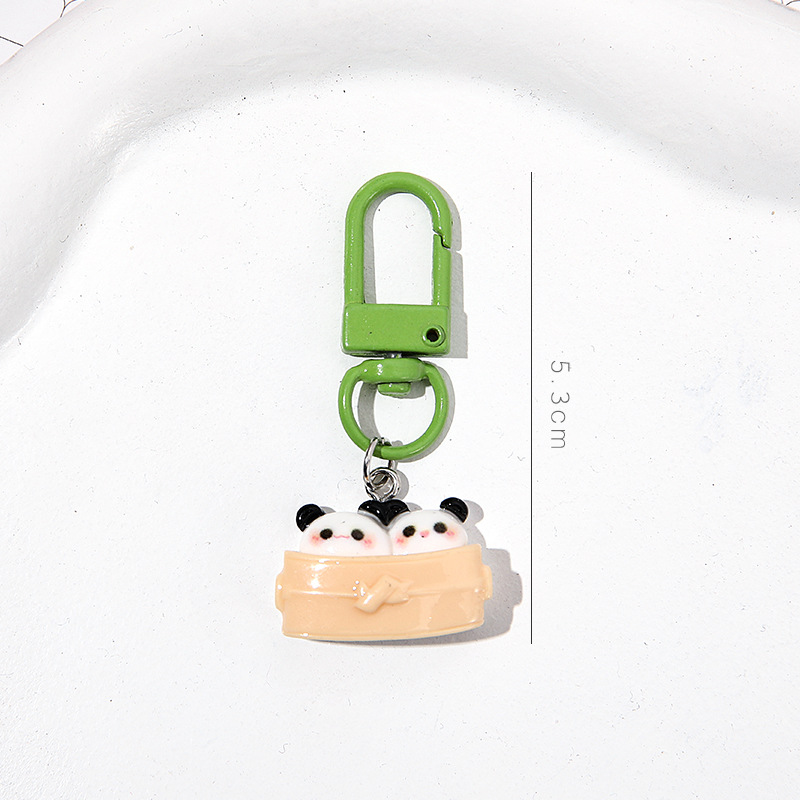 Cartoon Lesser Panda Keychain Cute Girlfriends Keychain Student Schoolbag Pendant Bag Accessories Small Jewelry Gift