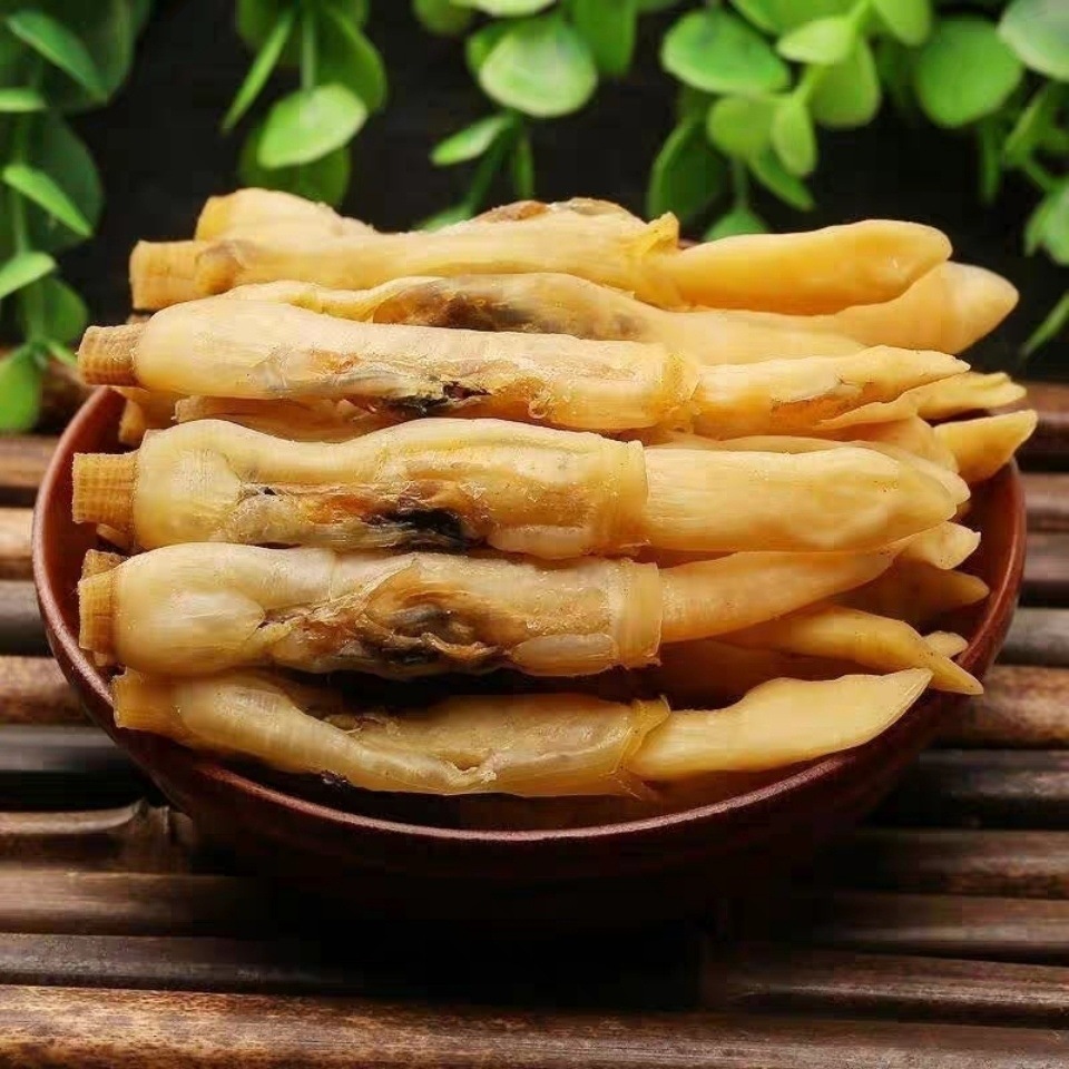 野生蛏子干蛏干干货海蛏子海鲜干货特产竹节蛏子肉干