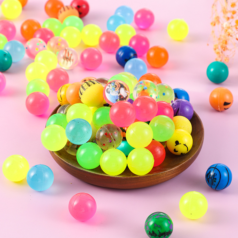 Elastic Ball Amusement Park Video Game City Toy Bouncy Ball Playing Water Rubber Solid Bouncing Ball Children's Toys