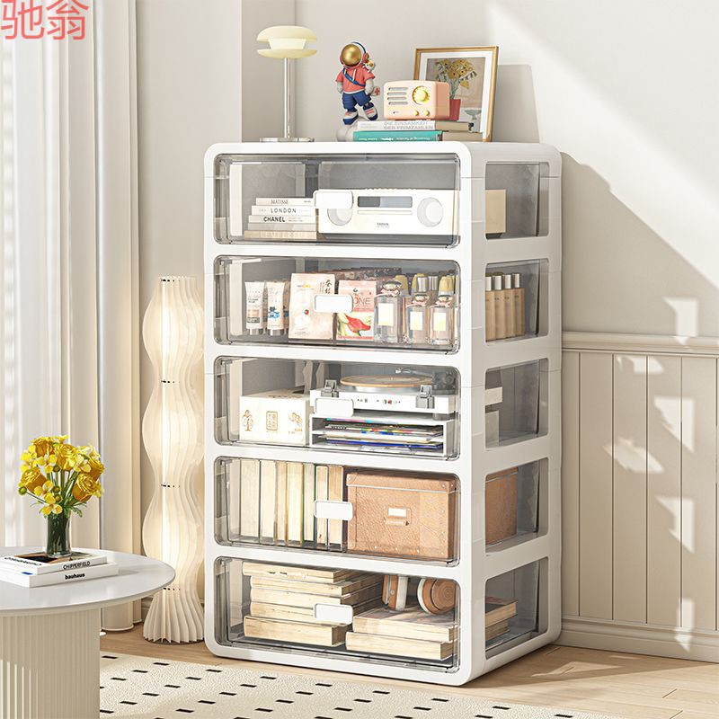 抽屉式收纳柜家用整理箱多层储物柜新款衣物整理柜防尘内衣收纳盒