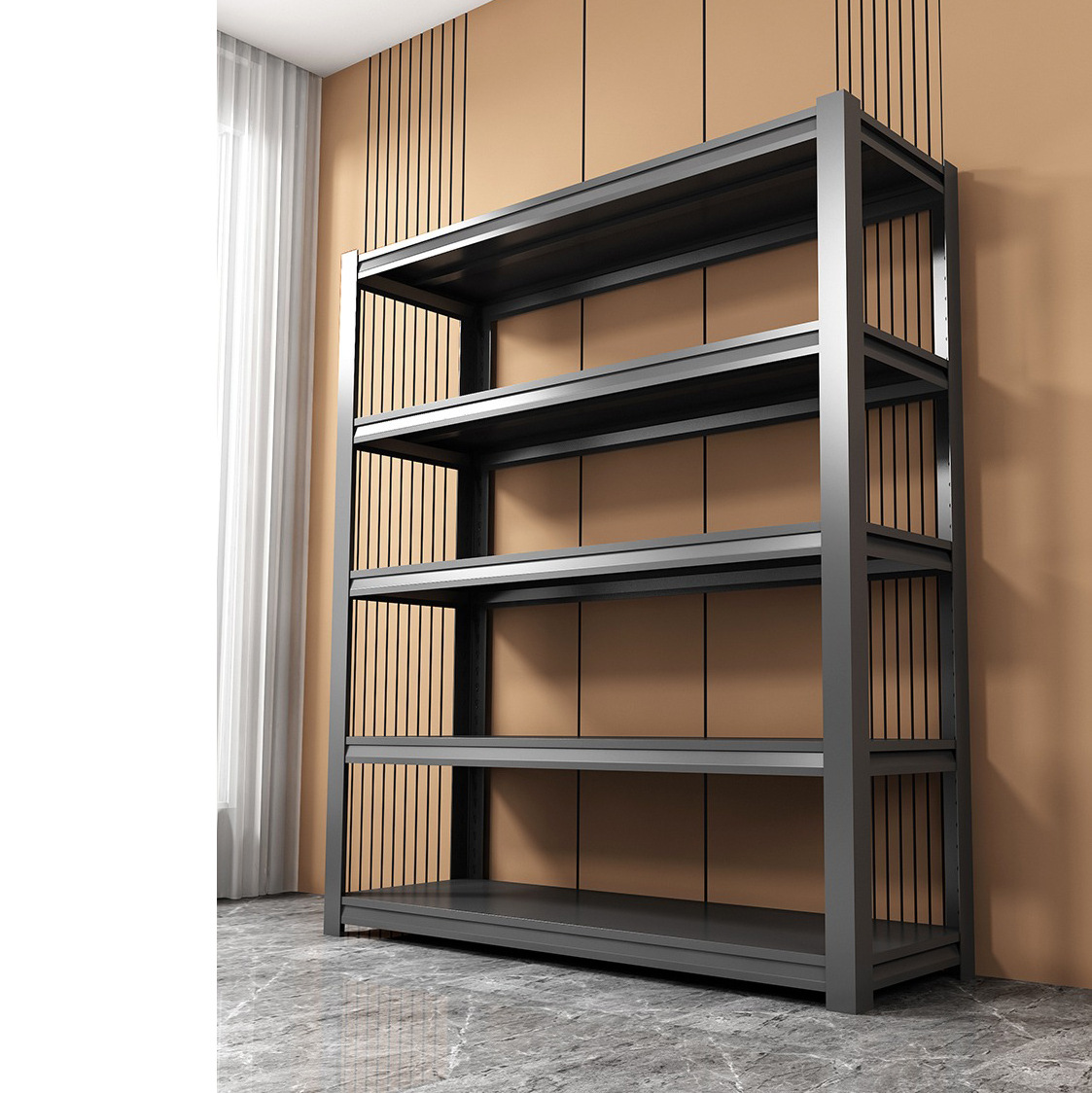 货架通立柱货架仓库多层储物仓储超市展示架铁架子家用阳台落地置