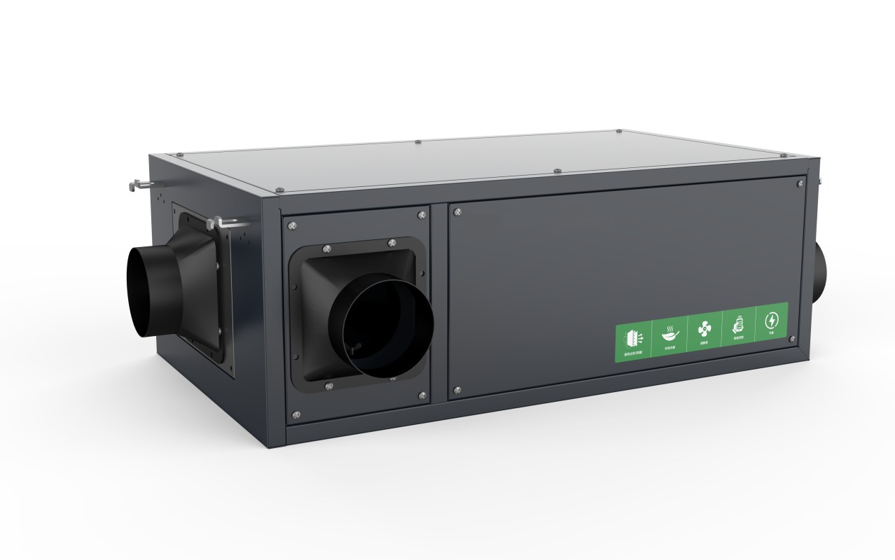 吊顶除湿机管道式抽湿机别墅地下室壁挂式新风除湿器吸顶式