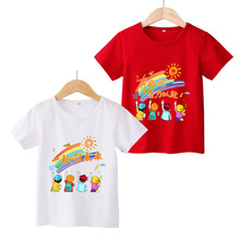幼儿园小学生班服儿童短袖t恤印LOGO印字亲子运动会活动服装2024