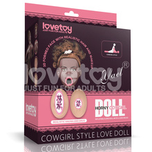 Lovetoy厂家批发3D仿真充气娃娃-金发女牛仔男用全身高档自慰器娃