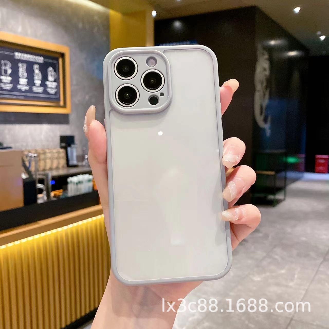 适用Tecno Spark GO2 Pova7磨砂亚克力二合一透明壳 手机保护套