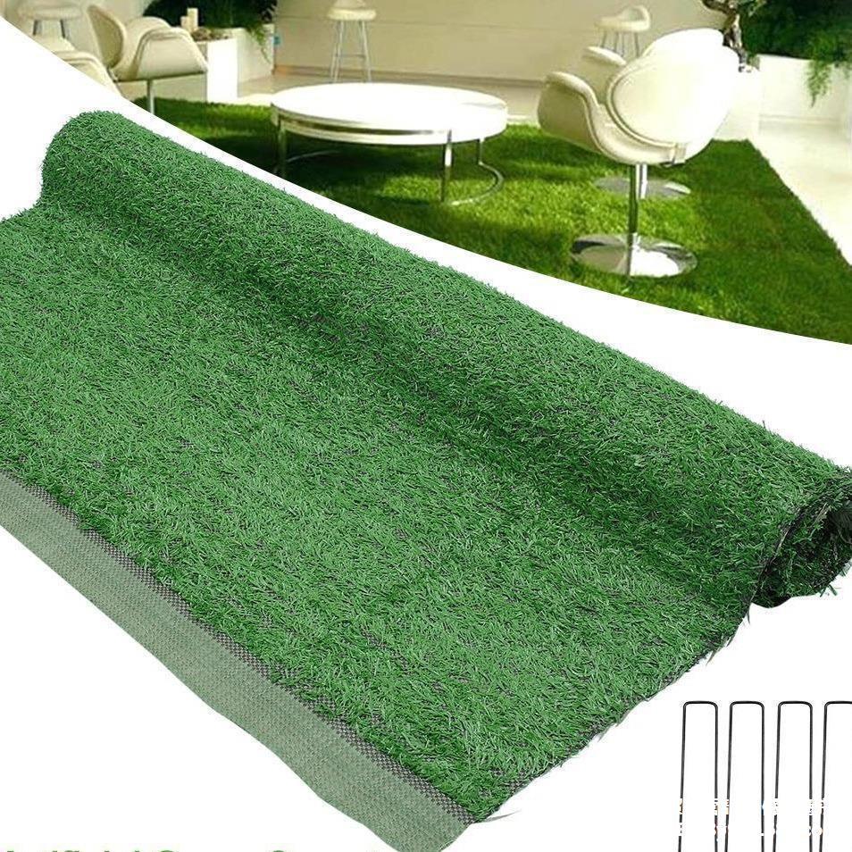 人造热草坪塑料绿色假草皮围挡装饰幼儿园足球场人工草坪跨境