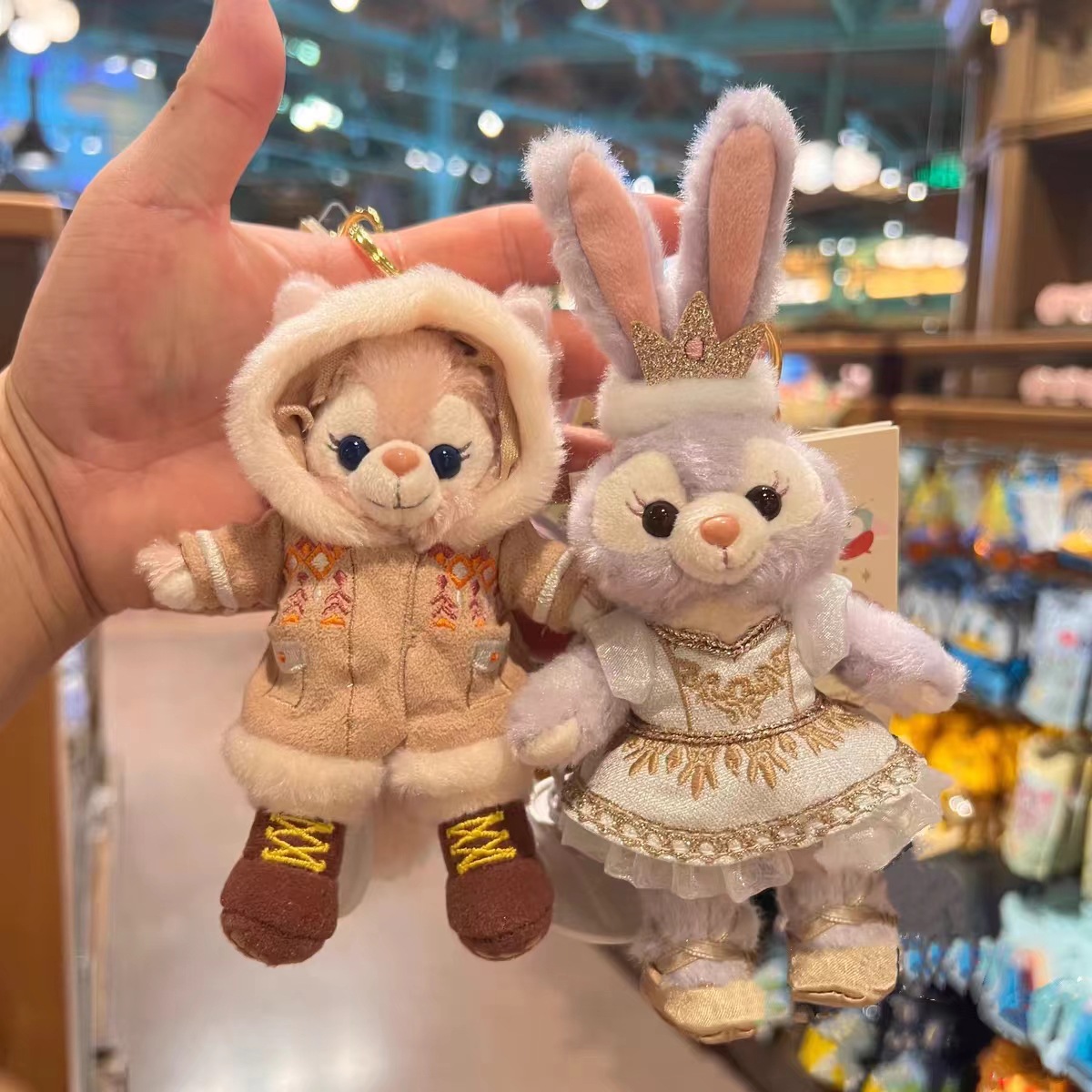 梦想家玲娜贝尔挂件迪士尼毛绒玩具星黛露挂饰雪莉玫钥匙扣玩偶女