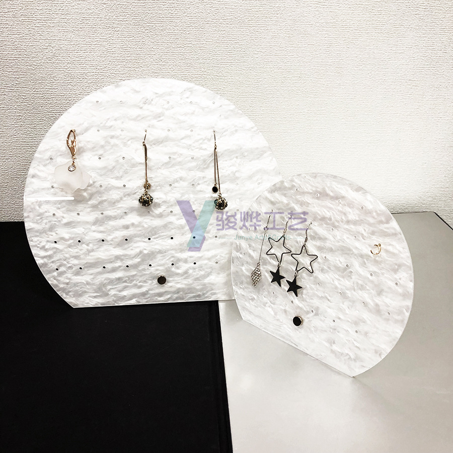 Jewelry Display Stand Shop Creative Water Pattern Board Necklace Stand Earring Ring Tray Accessories Display Photo Props Board