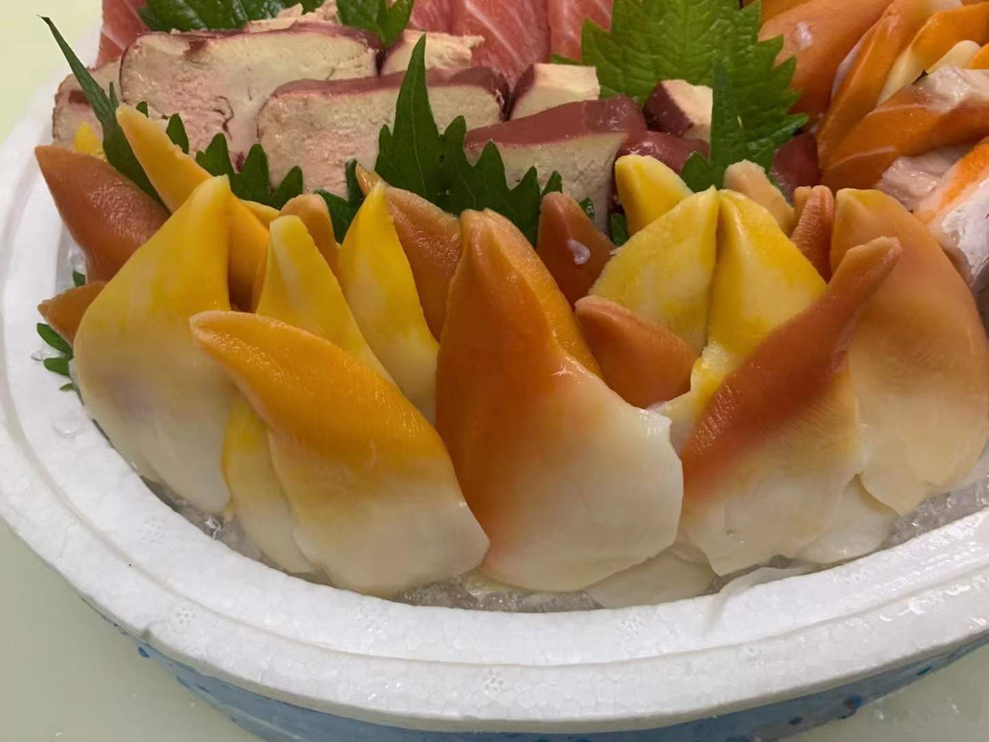 加拿大黄金北极贝 鲜美爽脆新鲜冷冻黄金贝切片刺身日料批发