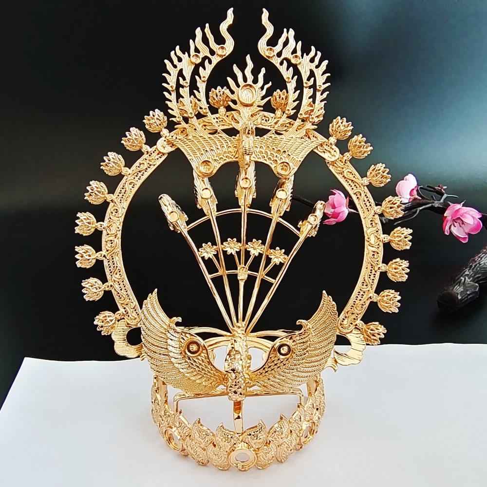 英亿饰品 diy 敦煌风 凤冠 黎苏苏同款 凤凰发冠 古风头饰 发饰