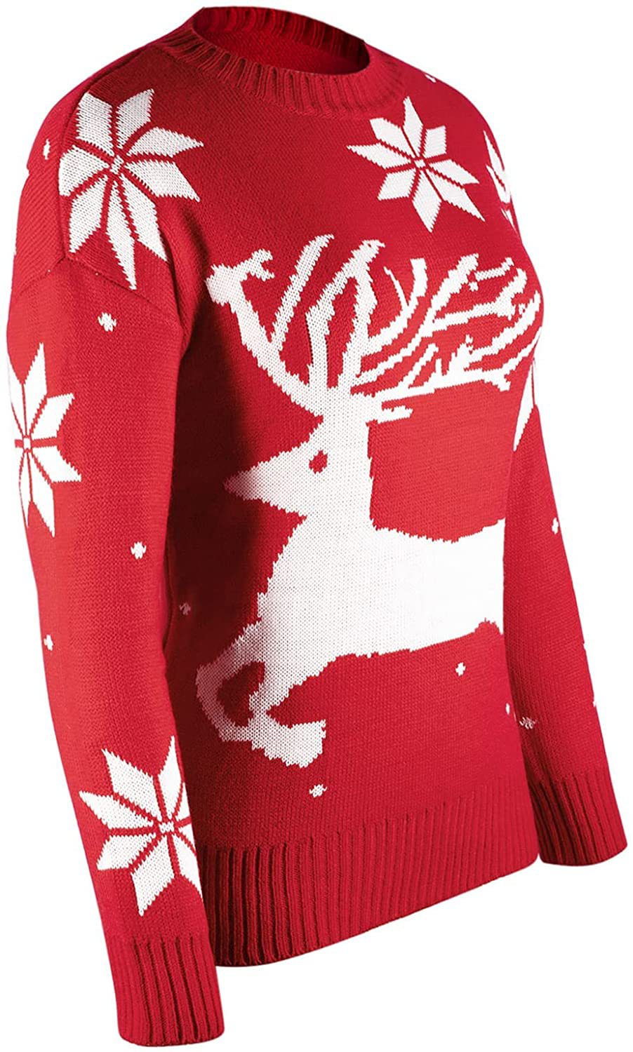 European and American Foreign Trade Export Women's Sweater Christmas Sweater Women's Foreign Trade Long Sleeve Elk Pullover Sweater