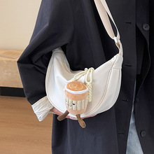 韩系腋下小包包女2023新款小众时尚休闲饺子包通勤百搭设计单肩包