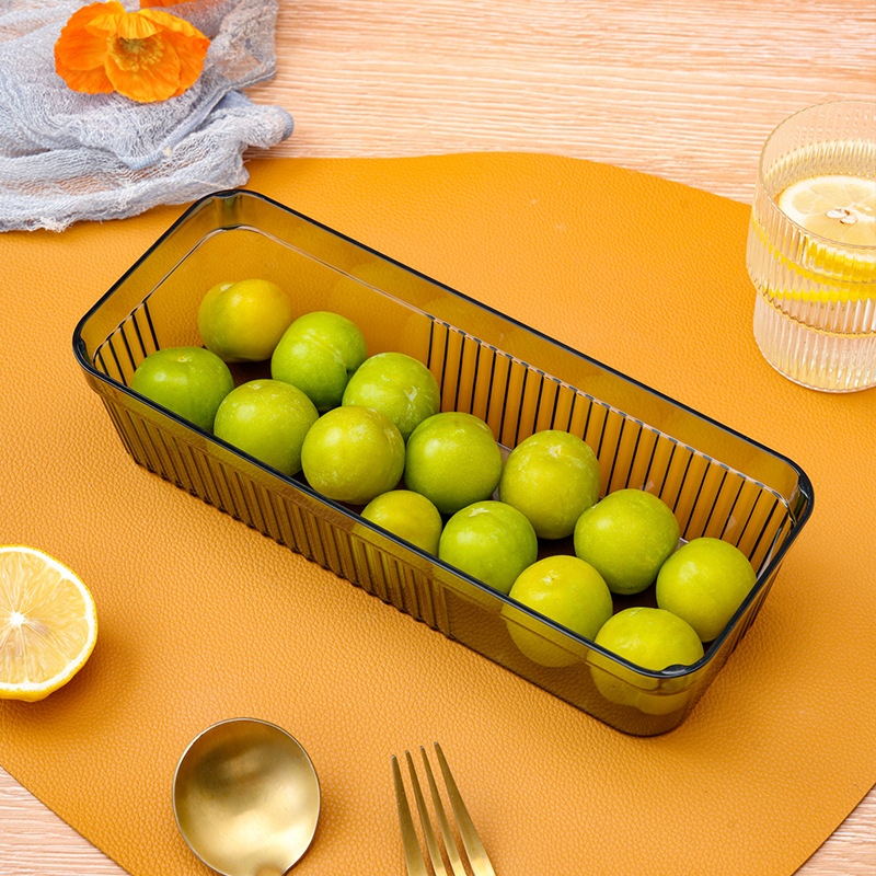 Fruit Plate Transparent Plastic Plate Household Creative Living Room Coffee Table Candy Plate Snack Dish Melon Seeds Snack Dish