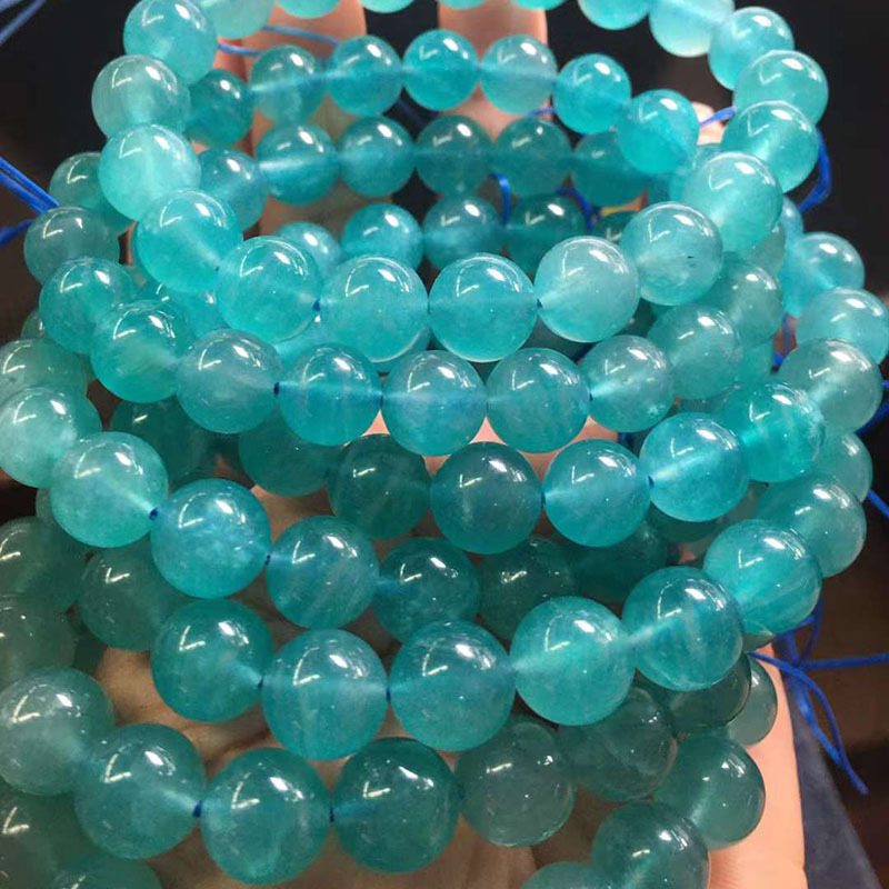 天然老矿料莫桑比克天河石手串 情侣款冰种天河石手链diy饰品批发