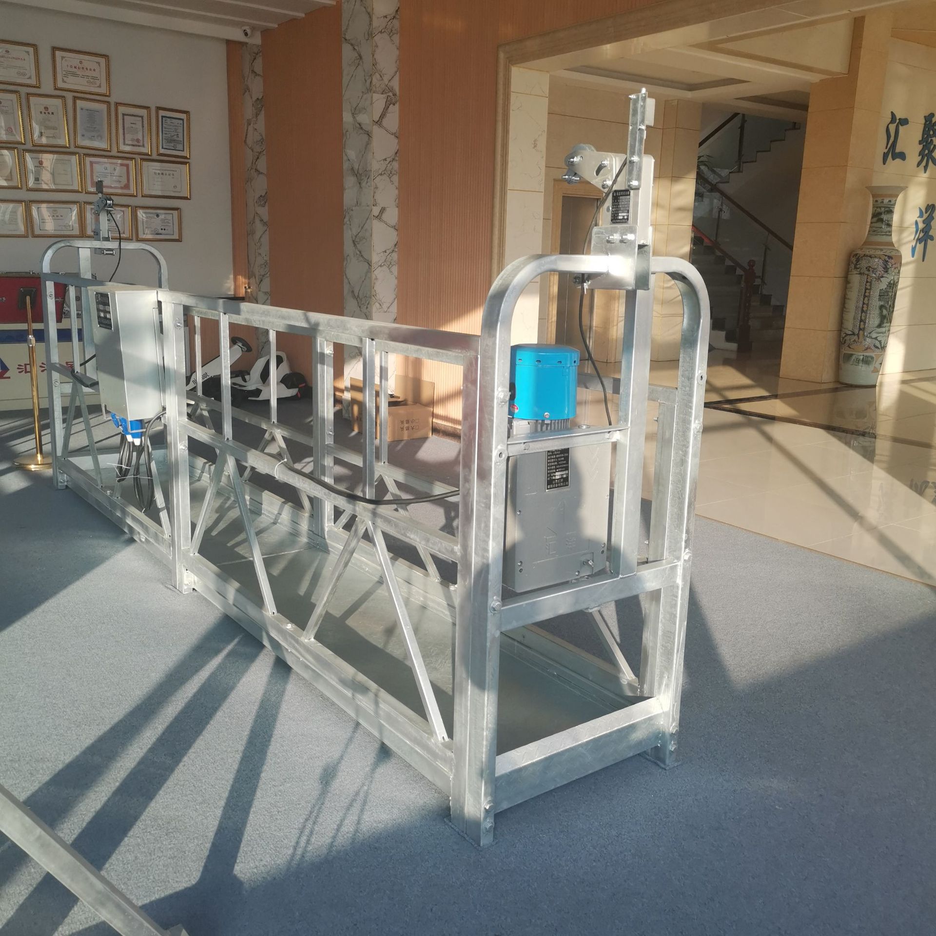 湖州市外墙吊篮厂家电动吊篮汇洋吊篮施工方案齐全