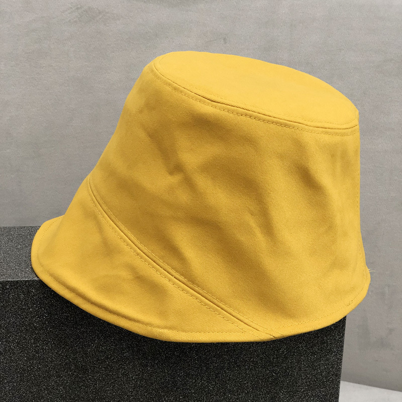 Hat Female Korean Style Trendy Spring Fashionable Stylish Front Long Back Short Solid Color Bucket Hat Spring and Autumn Street Cute Bucket Hat Trendy